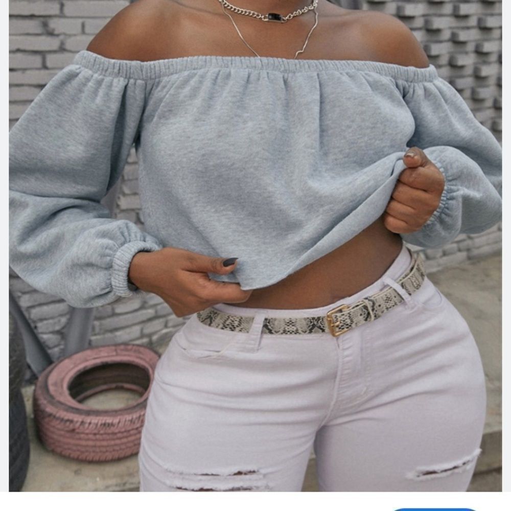 💕5️⃣ Love mood off the shoulder 3/4 sleeve top size XL